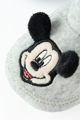Chaussons fourrés Mickey Disney - Gris chiné