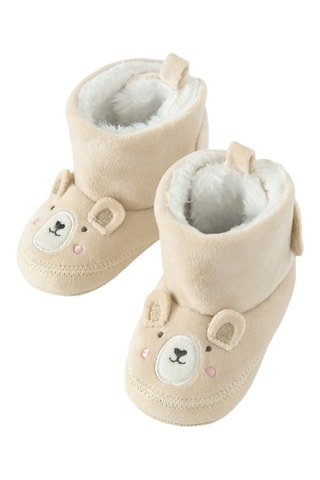 Chaussons fourrés - Beige