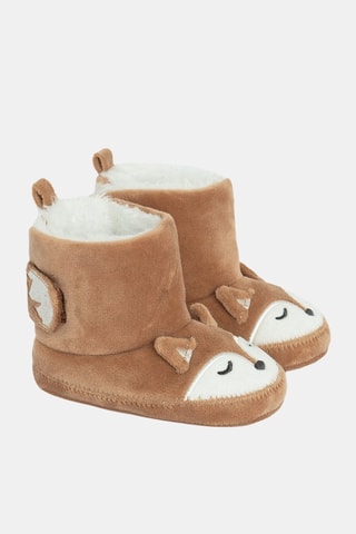 Chaussons fourrés - Marron