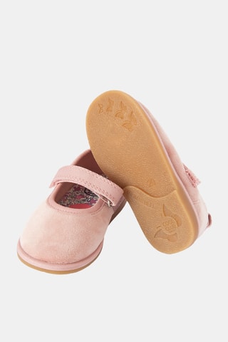 Velours Ballerina's - Roze