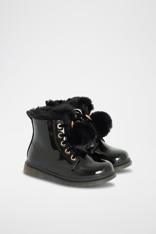 Bottines vernies fourrées - Noir