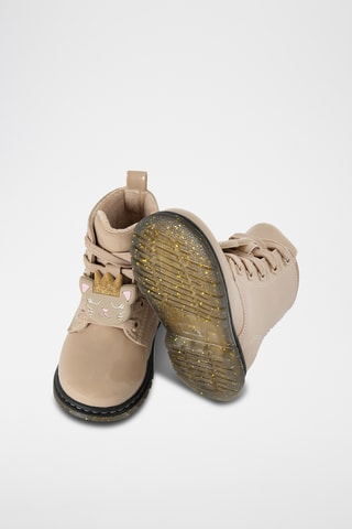 Bottines vernies - Beige