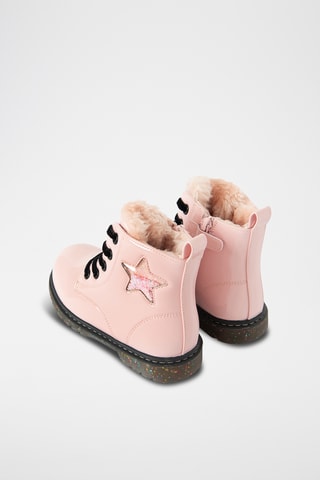 Bottines fourrées - Rose