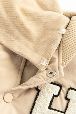 Teddy à capuche - Beige
