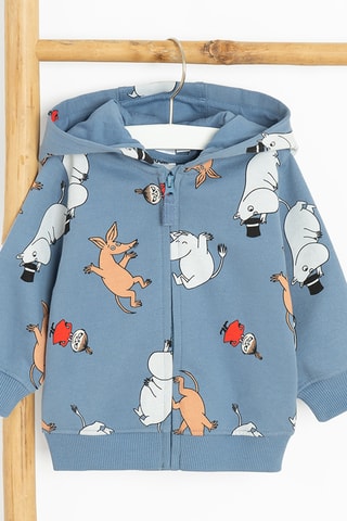 Sweat à capuche Moomin - Ciel
