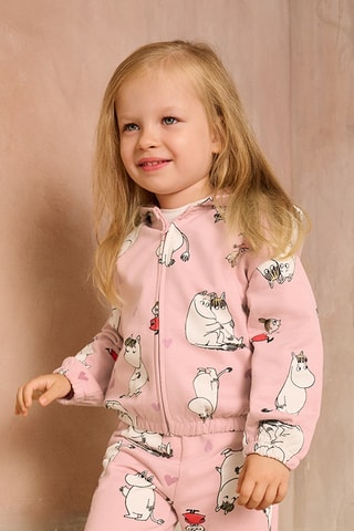 Sweat à capuche Les Moomins - Rose poudré