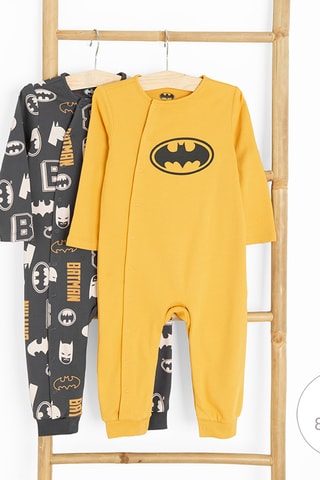 2 kruippakjes Batman Justice League DC Comics- Antraciet en Geel