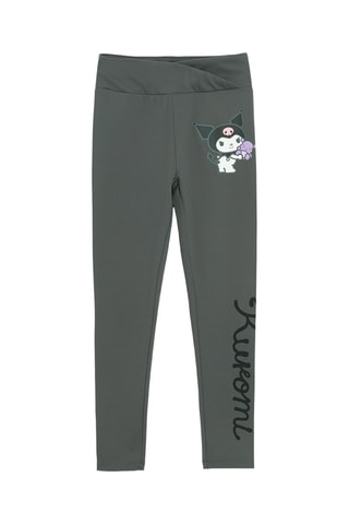 Legging Kuromi Hello Kitty Sanrio - Gris