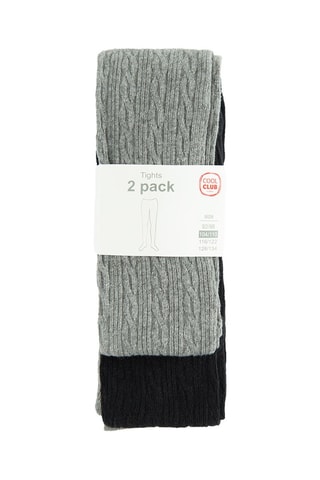 2 collants - Gris et noir