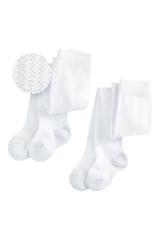 2 paires de collants - Blanc