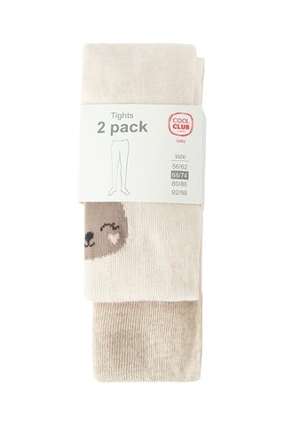 2 paires de collants - Beige