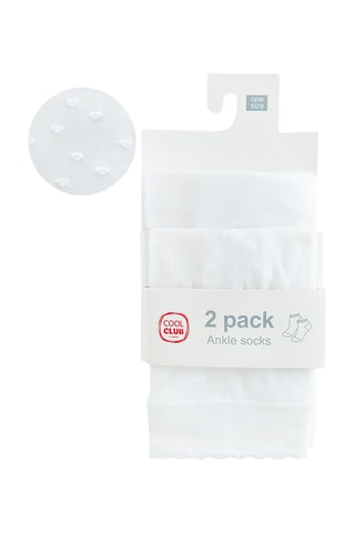 2 paires de chaussettes - Blanc