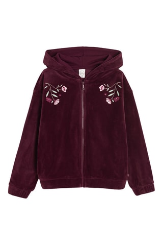 Sweater met Capuchon - Bordeauxrood