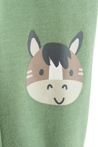 2 pantalons de pyjama - Beige et vert clair