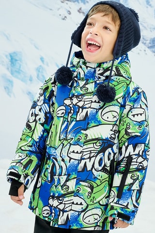Veste de ski à capuche - Bleu