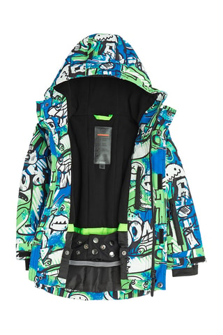 Veste de ski à capuche - Bleu