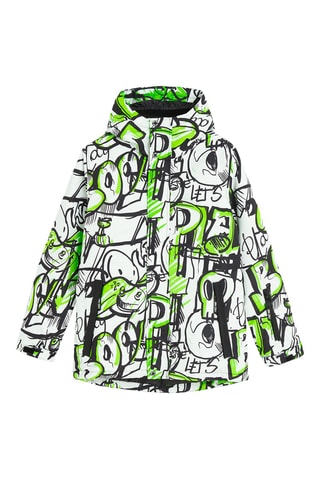 Veste de ski à capuche - Blanc
