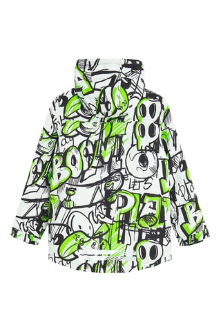 Veste de ski à capuche - Blanc