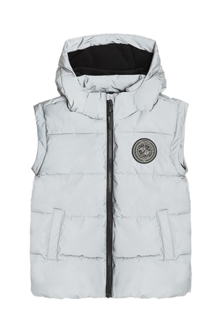 Doudoune à capuche - Gris clair