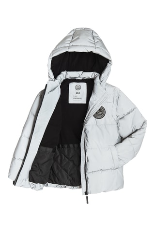 Doudoune à capuche - Gris clair