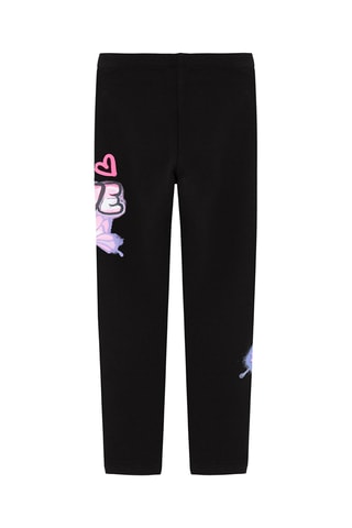 2 Leggings - Zwart en Poederroze