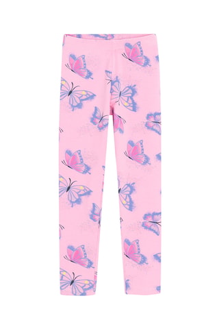 3 leggings - Rose et mauve
