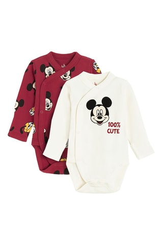2 Pakjes Mickey Disney - Wit en Bordeauxrood