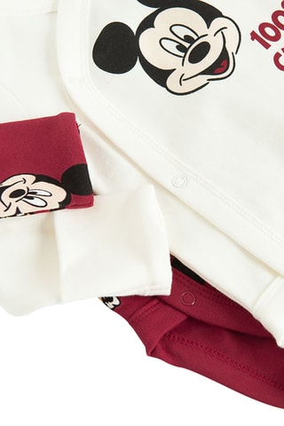 2 Pakjes Mickey Disney - Wit en Bordeauxrood