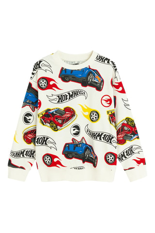 Sweater Hot Wheels - Wit