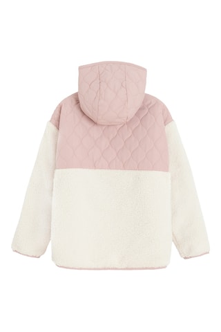 Doudoune réversible à capuche - Rose