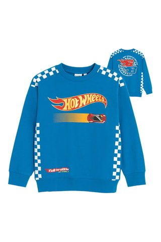 Sweater Hot Wheels - Petrolblauw