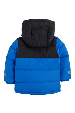Doudoune à capuche - Bleu électrique