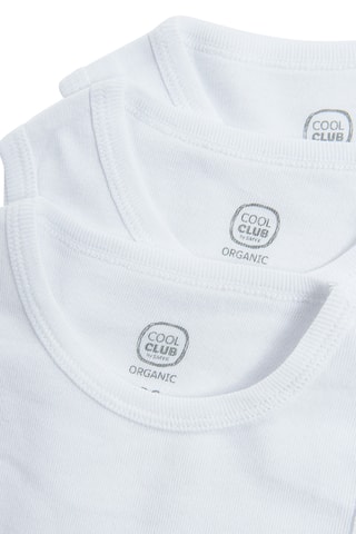 3 bodys en coton biologique - Blanc