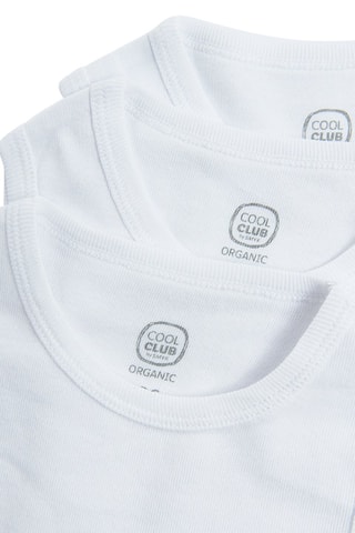 3 bodys en coton biologique - Blanc