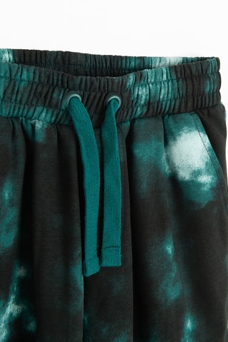 Joggingbroek met tie and dye - Nachtblauw