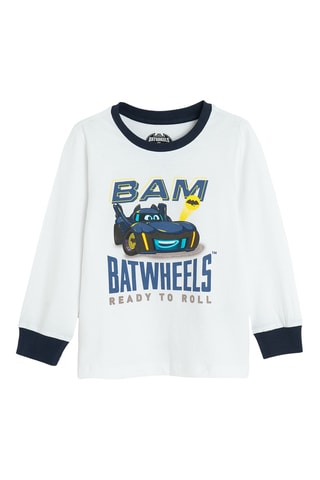Pyjama Batman La Ligue des Justiciers DC Comics - Blanc et bleu marine