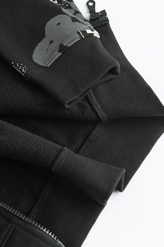Sweater met capuchon - Zwart