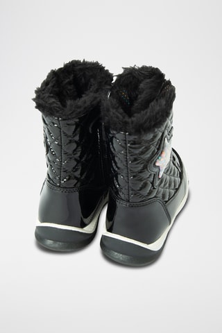 Bottines fourrées vernies - Noir