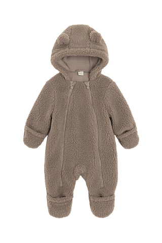 Combipilote à capuche à oreilles - Marron