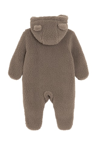 Combipilote à capuche à oreilles - Marron