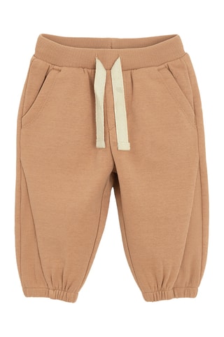 2 joggings - Gris clair chiné et camel