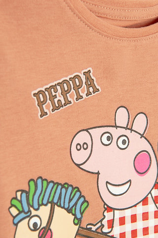 T-shirt Peppa Pig - Marron