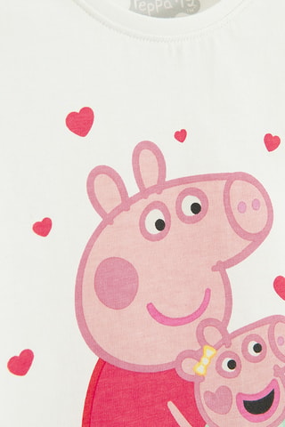 T-shirt Peppa Pig - Blanc