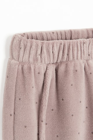 Jogging en velours - Marron