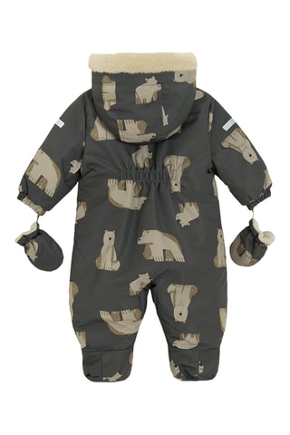 Combinaison de ski à capuche - Gris foncé