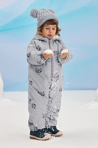 Combinaison de ski à capuche - Gris clair