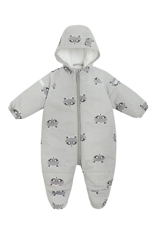 Combinaison de ski à capuche - Gris clair