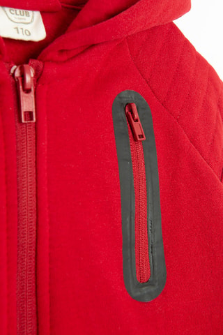 Sweat à capuche - Rouge