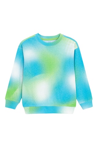 Sweat tie and die - Ciel et vert clair