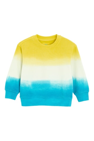 Sweat dip and dye - Jaune et ciel